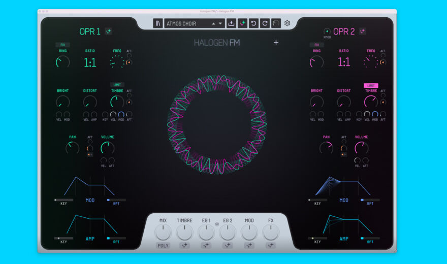 GForce Halogen FM: Endlich unkomplizierte FM-Synthese?