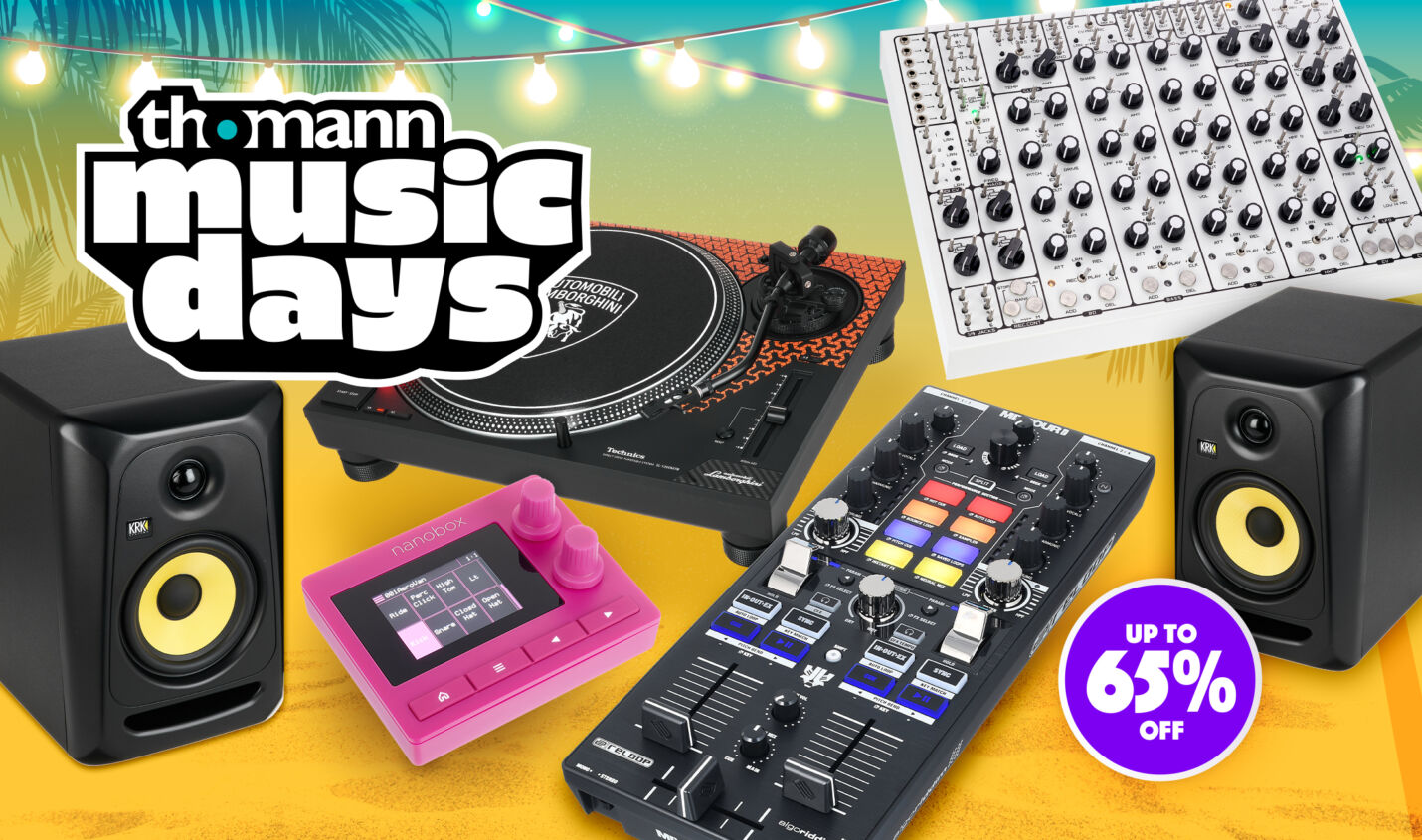 Thomann Music Days 2025: Synthies, Plattenspieler und DJ-Gear im Summer Sale