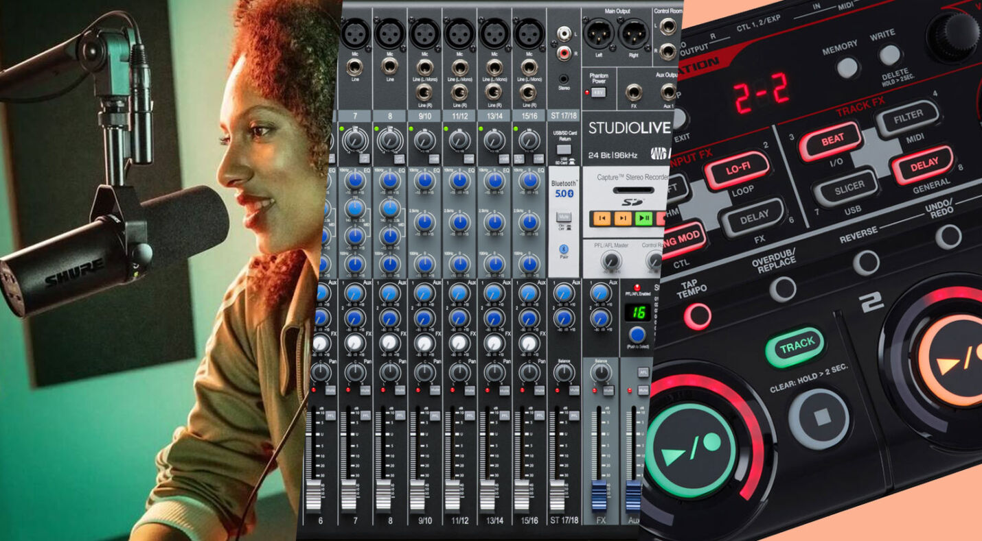Shure, PreSonus, Boss: Mikrofon, Mixer und Looper in den Deals der Woche