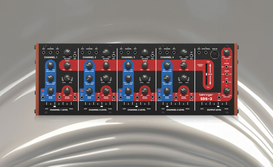 Behringer SDS-3: Analoge Drum-Hommage an Simmons-Kultgerät angekündigt