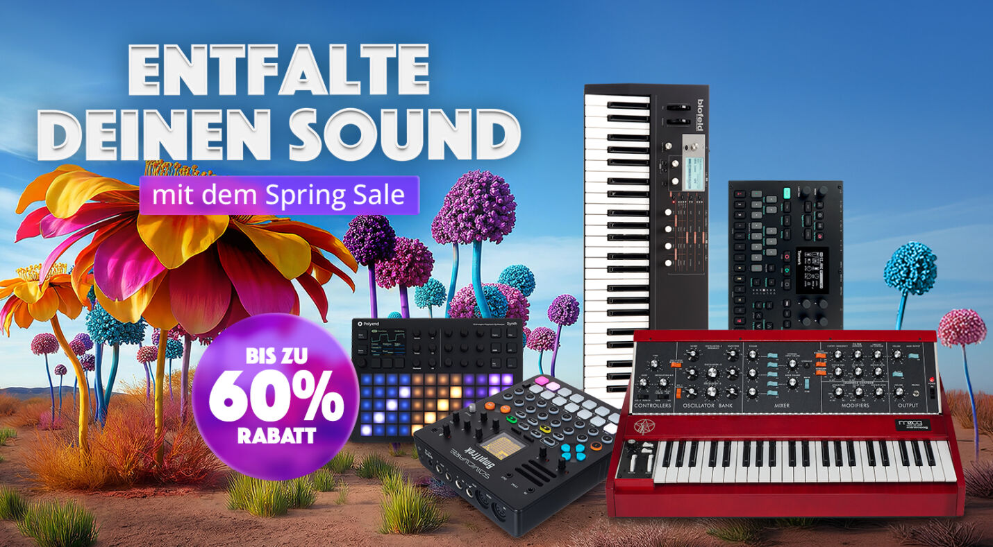 Die besten Synthesizer-Deals im Thomann Spring Sale: Bis zu 60 % Rabatt!
