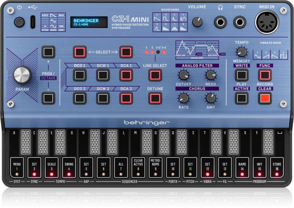 Die klar strukturierte Bedienoberfl&auml;che gew&auml;hrt dank des Displays direkten Zugriff auf die zwei DCOs und das DCW.