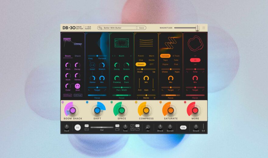 XLN Audio DB-30 Drum Butter: Neues Drum-Processing-Plugin ab sofort erhältlich
