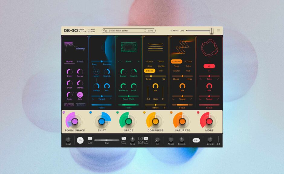 XLN Audio DB-30 Drum Butter: Neues Drum-Processing-Plugin ab sofort erhältlich