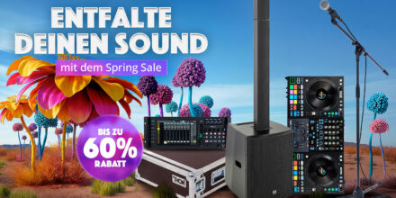 Thomann Spring Sale 2026 Live- und DJ-Deals: Mixer, Speaker, Mics und mehr