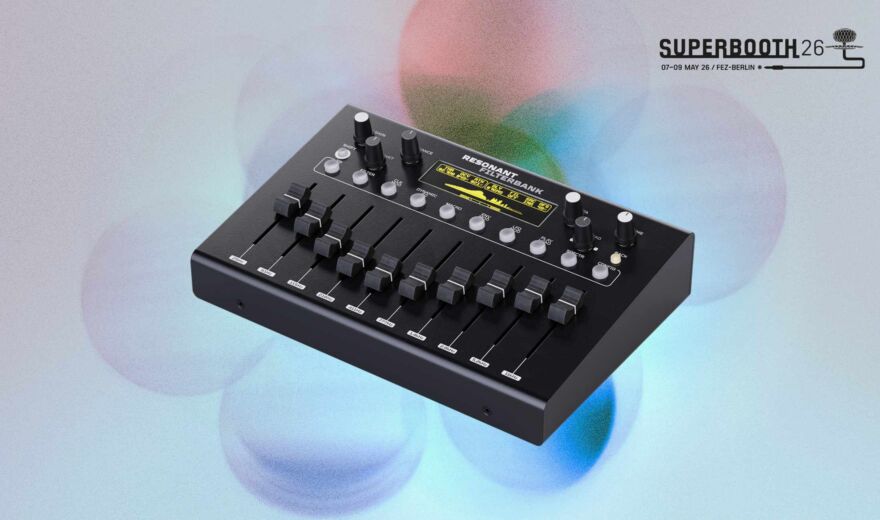 Superbooth 26: Erica Synths präsentiert die Resonant Filterbank als Desktop-Effektgerät