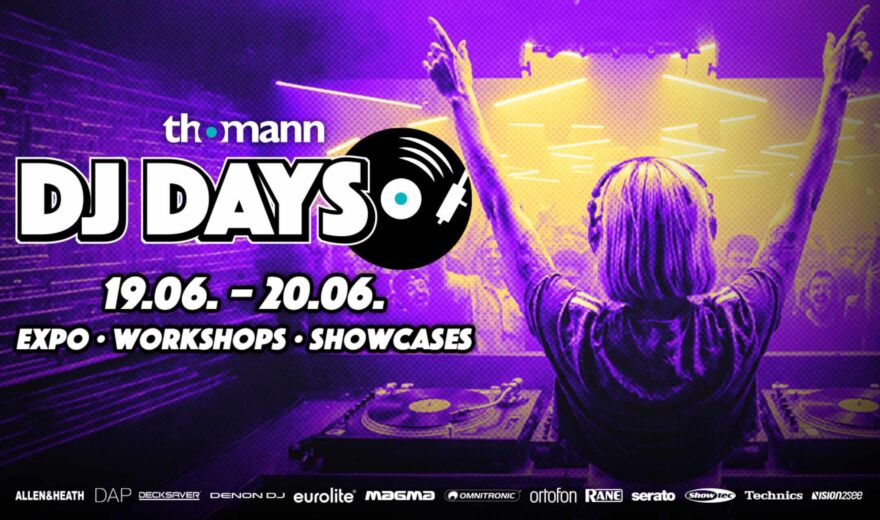 Thomann DJ Days: Hands-on mit Controller, Turntable und Co. – Eintritt frei