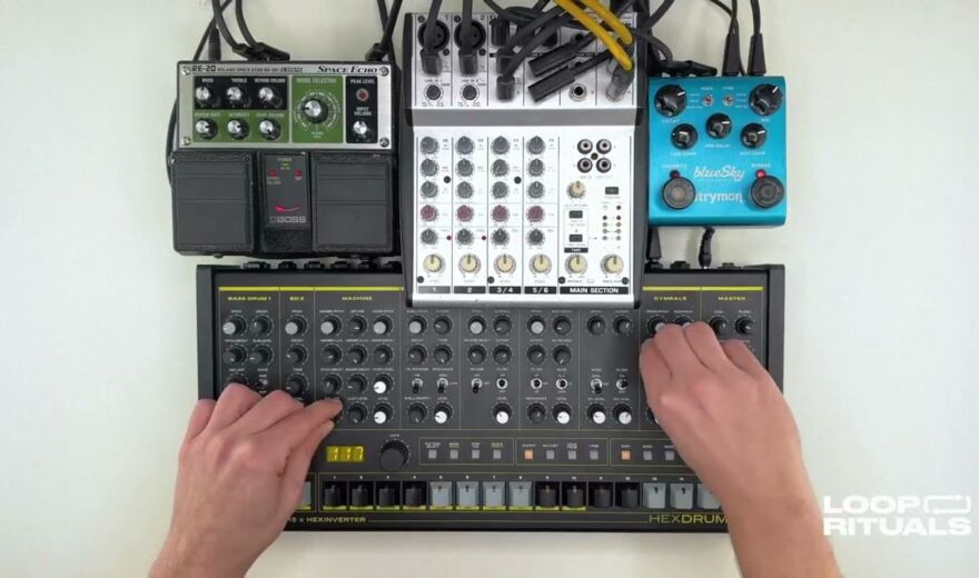 Erica Synths HexDrums | Dub & Techno Jam (No Talking)