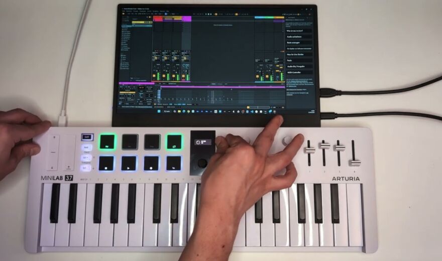 Making beats with Arturia MiniLab 37