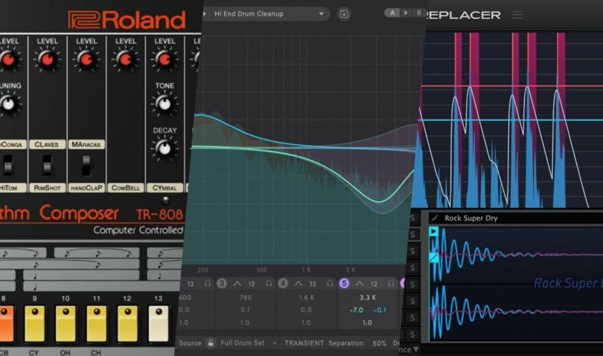 Roland Cloud TR-808, Eventide SplitEQ, UVI Drum Replacer: 3 starke Plugin-Deals für fette Beats, EQ und intelligentes Drum-Triggering