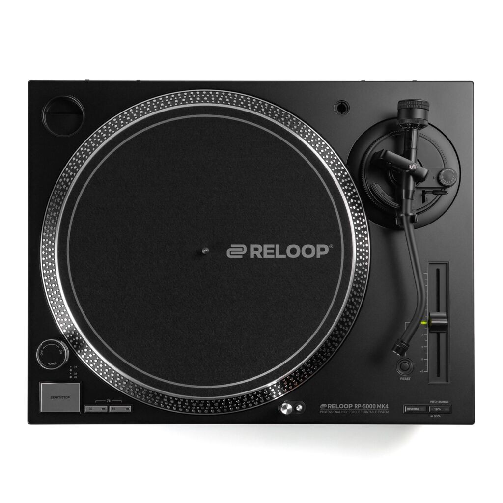 Das Design des Players entspricht dem Clubstandard.
Reloop RP-5000 MK4 - von oben