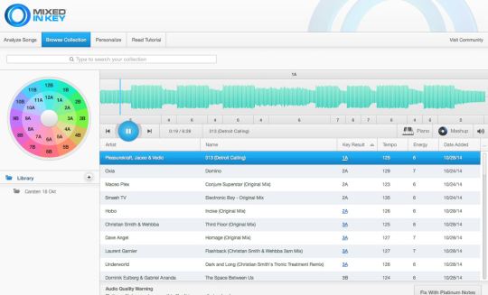 Mixed in Key 6.1 - Browser