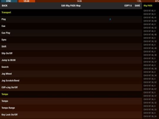 DJ Player - MIDI-Mapping