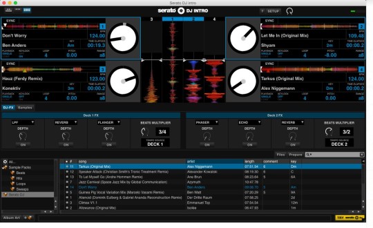 Serato DJ Intro im Vierdeckmodus