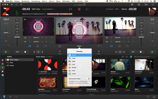 Videomixing in djay Pro 1.1