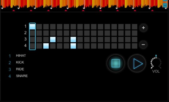 DJUCED 40&deg; - Setpsequencer