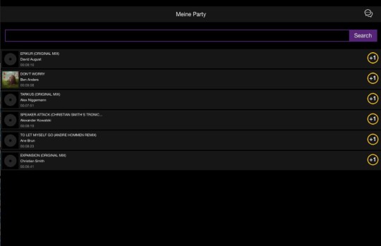 DJUCED 40&deg; - Songvotingfunktion