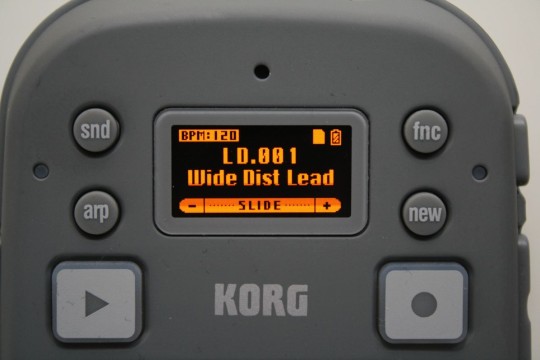 Korg Kaossilator 2S - Display