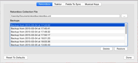 Manuelles Setzen der Pfade in Rekord Buddy.