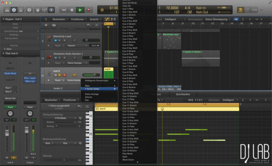 Die Serato Sample Parameter lassen sich auch automatisieren.